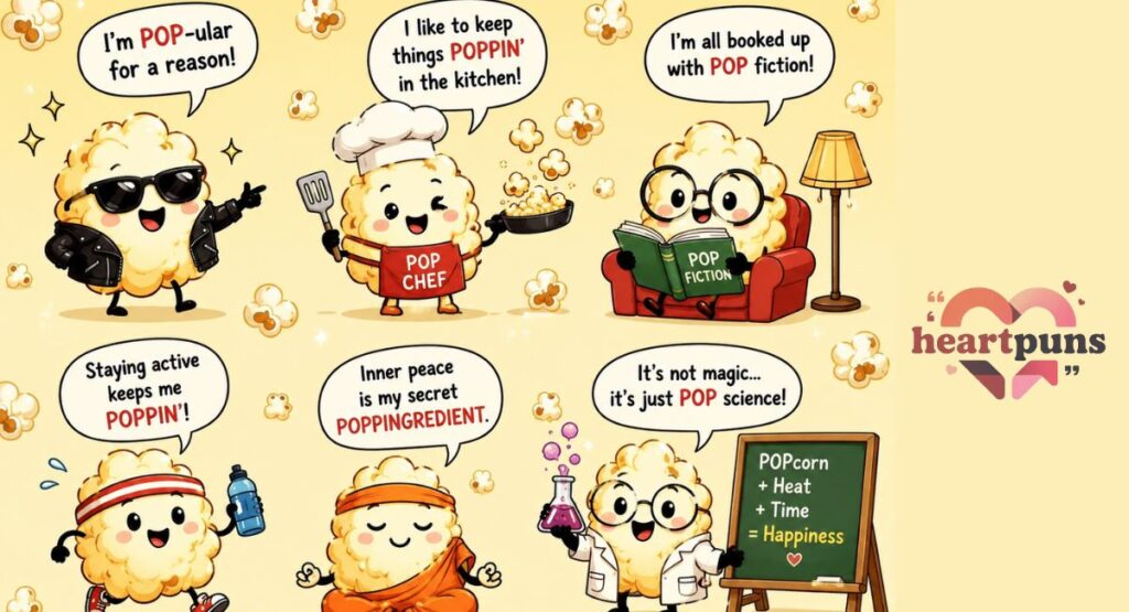 Movie Night Popcorn Puns