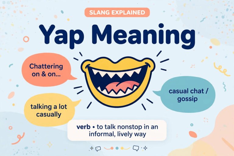 Yap meaning in slang explained