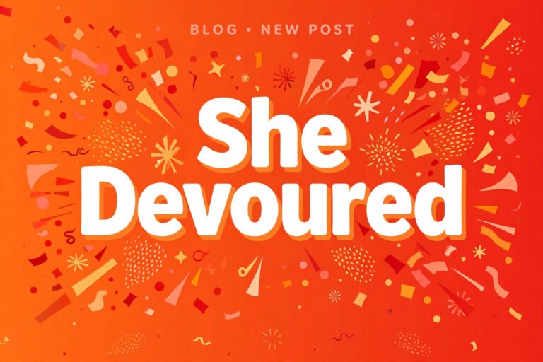she devoured slang meaning typography graphic
