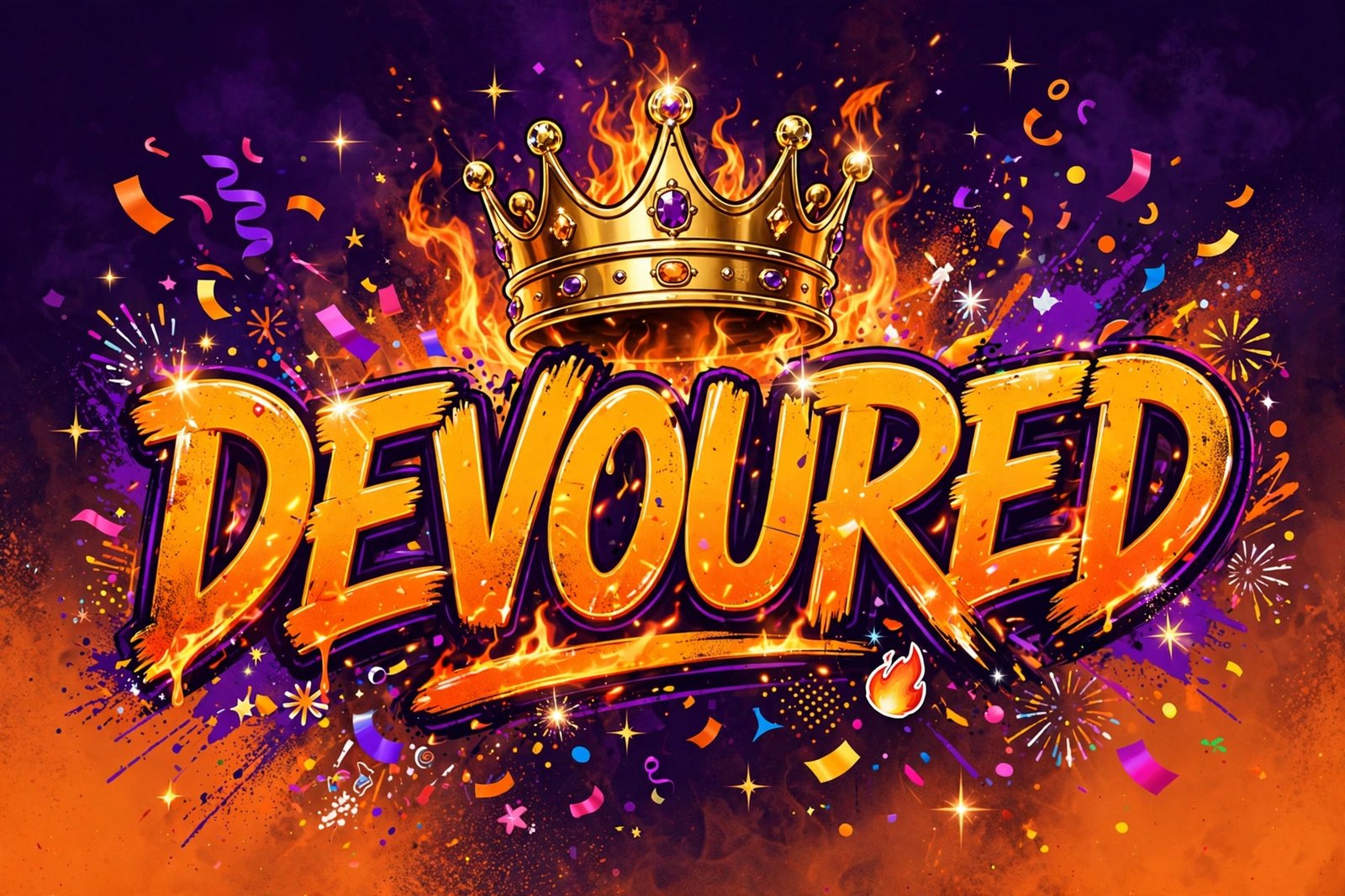 devoured slang hype crown fire aesthetic
