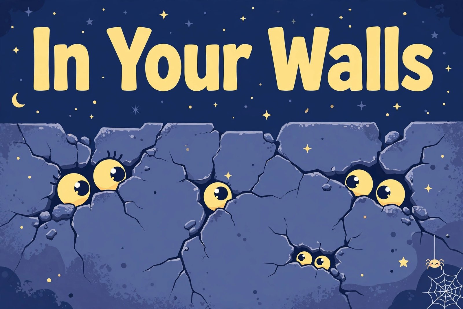 i'm in your walls meme creepy wall eyes graphic