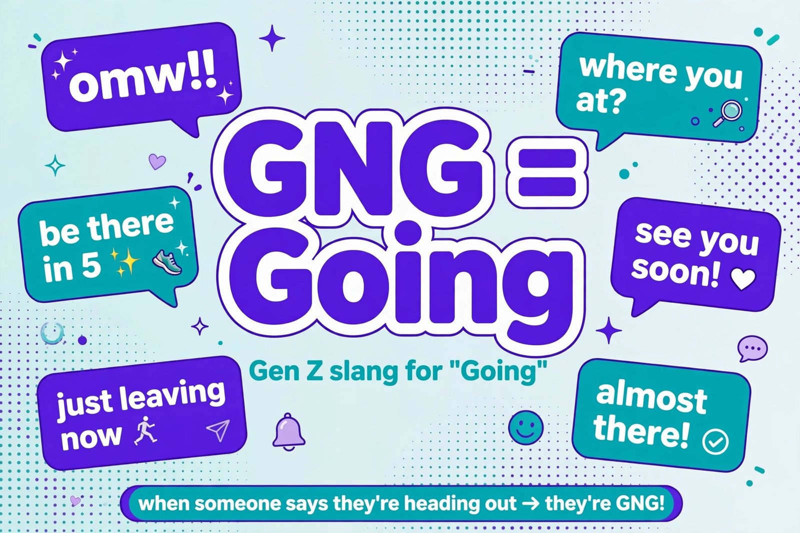 gng full form in chat going texting abbreviation graphic